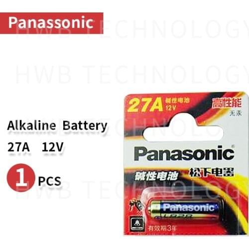 1pcs/lot Panasonic 27A A27 12V Alarm-Remote Dry Alkaline Battery Cells 27AE 27MN High Capacity Car Remote Toys Calculator DoorBe