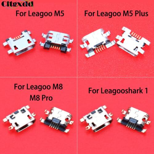 Cltgxdd 1PCS For Leagoo M5 M5 Plus M8 M8 Pro Shark 1 Power Charging Port Socket Plug Connector Mini Micro USB Jack Replacement