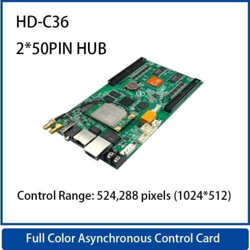 HD-C15 C15C C35 C35C Async Small & Medium LED Screen Control Card For Full Color Advertising LED Screen ,384*320pixels 10*HUB75E