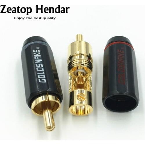 40Pcs New RCA Male Plug Adapter Audio Phono Soldering Connector for Speaker Cable Amplifiers