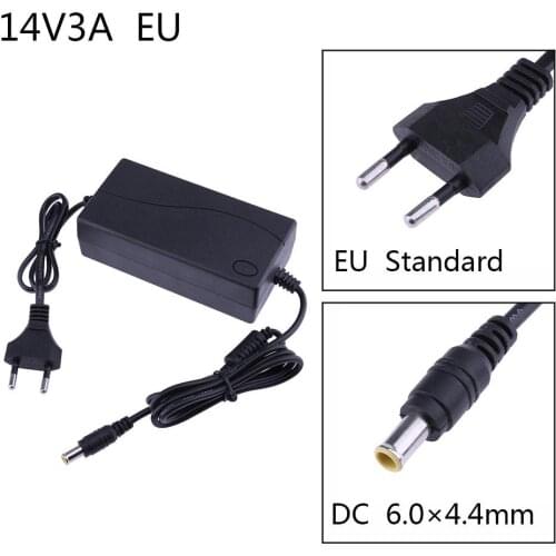 14V 3A AC to DC Power Adapter Converter 6.0*4.4mm Short Circuit Protection power supply EU plug for Samsung LCD Monitor