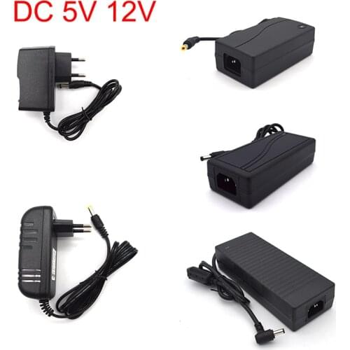 DC 5V 12V Power Adapter 5V Converter AC 110V-240V 12 Volt Charger AC Adapter 1A 2A 3A 5A 6A 8A 10A SMPS EU US UK AU Plug For Led