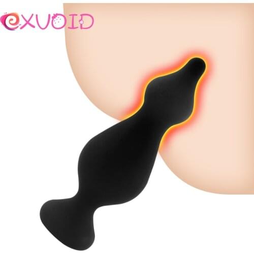 EXVOID Big Anal Plug Silicone G-spot Massager Vagina Anus Dilator Sex Toys for Men Women Adult Products Anal Beads Butt Plug