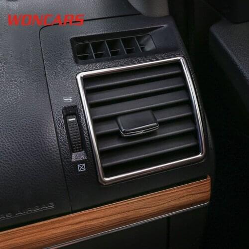 For Prado 150 7PCS Stainless Steel Interior Penals Outlets Cover Trims For Toyota Land cruiser prado FJ150 2018 2019 2020