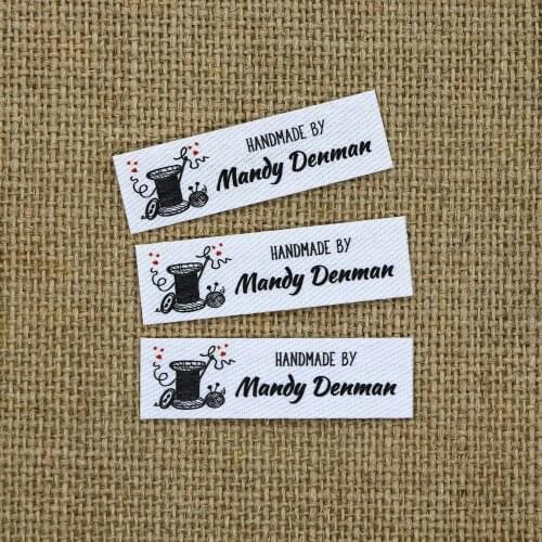 80 piece Custom Ironing Labels, Logo or Text, Personalized Brand , Clothing Labels, handmade, Iron on label(YT135)