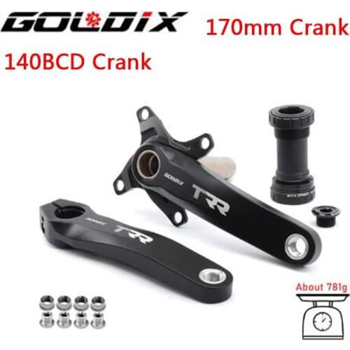 GOLDIX 104BCD Bicycle Crank Mountain bike crankset aluminum alloy bicycle crank 104 bcd 170mm MTB bicycle crank bike parts