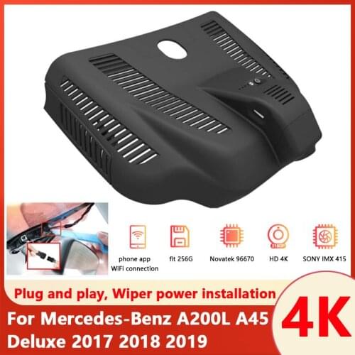 HD 2160P Easy install Car DVR dedicated driving recorder Video Recorder Camera For Mercedes-Benz A200L A45 Deluxe 2017 2018 2019