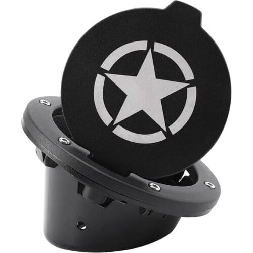 Gas Tank Cap Cover Fuel Tank Cover 4-Door 2-Door for 2007-2018 Jeep Wrangler Jk & Unlimited Car Accessories