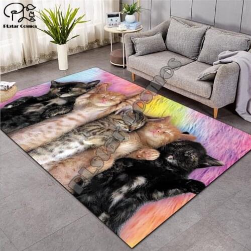 Dog/cat carpet Nordic Rug Soft Flannel 3D Printed Rugs Parlor Mat Area Rugs Anti-slip Large Carpet Rug Living Room Decor D-007