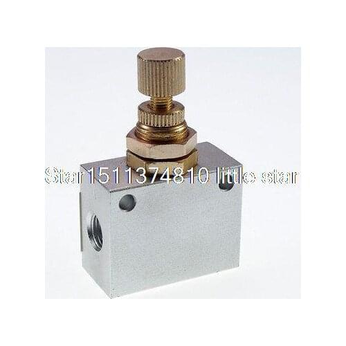 1 PCS KLA-6 1/8" BSPT Pneumatic Air Flow Speed Control Valve Throttle Valve