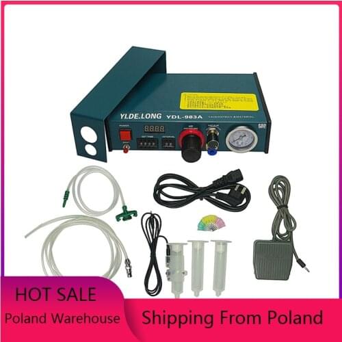 Semi-Auto Glue Dispenser PCB Solder Paste Liquid Controller Dropper Fluid Glue Splitter Tools Machine YDL 983A