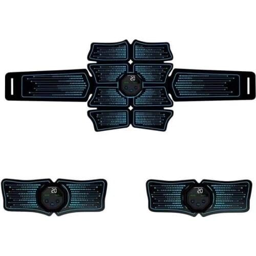 USB Rechargeable Lazy Man Fitness Abdominal Muscle Training Stimulator Belt EMS Unit ABS Muscular Hips Belly Waist Pain Relief