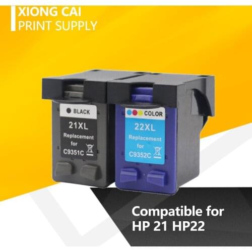 Compatible Ink Cartridges for HP21 22 HP22 21XL 22XL for HP Deskjet 3915 D1320 D1530 F2100 F2280 F4100 F4180 F300 F380 D2300