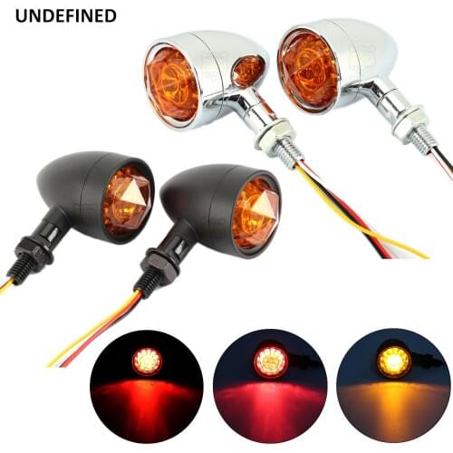 Matte Black Smoke Motorcycle Bullet Turn signal Indicator Light Bulb For Harley Victory Yamaha Honda Suzuki Indian Bikes Custom
