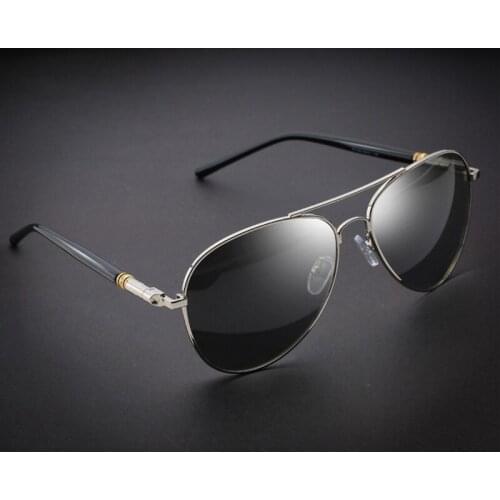 VWKTUUN Classic Polarized Sunglasses Men Spring Leg Alloy Mens Sunglasses Polarized Brand Design Pilot Male Sun Glasses Driving