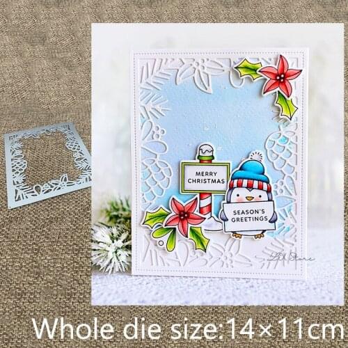 XLDesign Craft Metal Cutting Dies stencil mold Winter Frame decoration scrapbook Album Paper Card Craft Embossing die cuts
