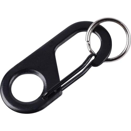 YOUGLE 10pcs/lot Quickdraw Locking Carabiner Keychain Quick Release Clip Buckle Outdoor Equipment