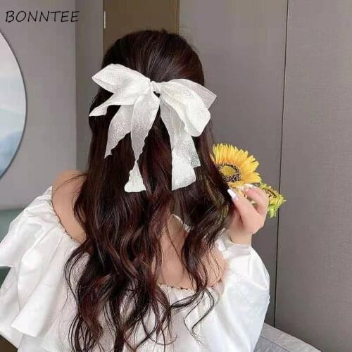 Hair Slip Women Solid Tender Simple Design Korean Style Elegant Stylish Casual Summer Female Barrettes Holiday Students Popular
