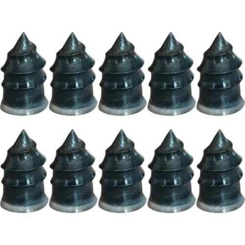 10 Pcs Professional Tire Repair Screw in Rubber Plug Nail Repair Kit Emergency Puncture Vacuum Self-Service G5AD