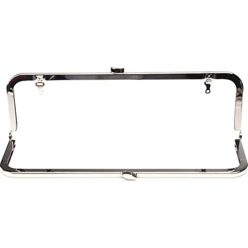 10x3 inches/ 8 inches x3 inches Silver Gold Clutch Purse Frame With Loops