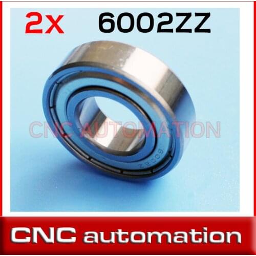 2pcs 6002 6002Z 6002ZZ 15*32*9mm chrome steel deep groove bearing radial shaft S6002 weak magnetic stainless