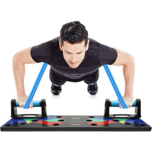 9 in 1 Push Up Rack Board Men Women Comprehensive Fitness Exercise Stands Body Building Training System Sport Home Gym