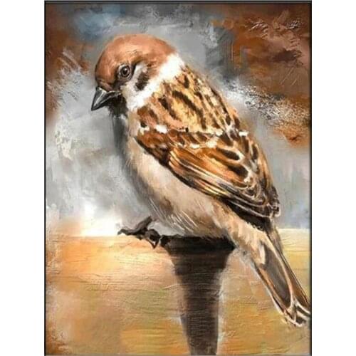 Diamond Painting Sparrow Bird Mosaic Home Decoration Tools Cross Stitch Handworks Embroidery 5D DIY Square Round Kit WG2546