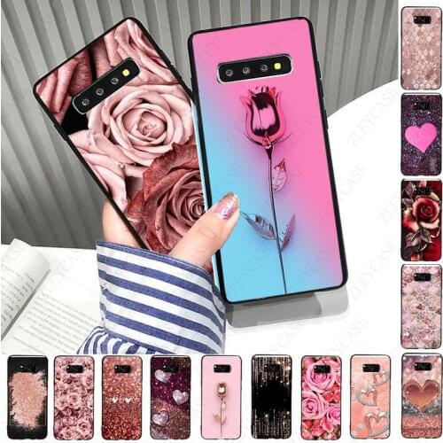 Love Rose Gold Style Soft Phone Case For samsung galaxy s10plus s10e s10lite s9 s8plus s20 s7 s6edge s20ultra case