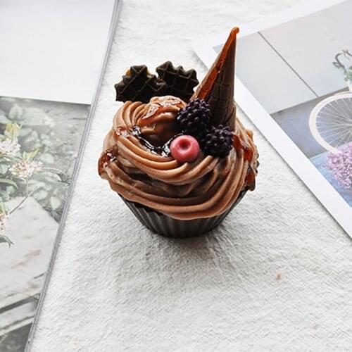 Dessert Cupcake Cake Candle Chocolate Cookies Scented Candle Anniversary Gift for Her