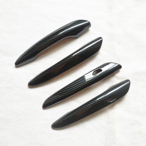 For mazda 3 mazda3 axela cx 30 cx30 cx-30 2019 2020 Accessories Door Handle Cover trim plastic Imitation carbon fiber