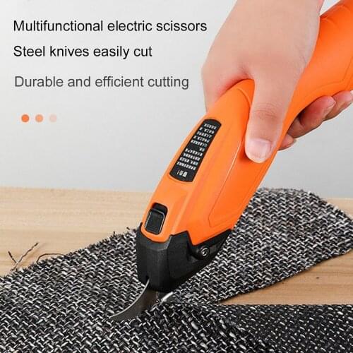 Electric Scissors Cordless/fabric/Leather/Cloth Sewing Hand Held Alloy Double Head Cutting Multi Functional Electric CuttingTool