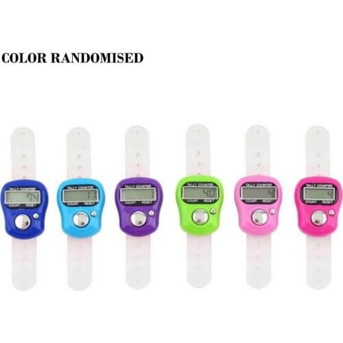1 pcs electronic digital counter mini LCD electronic pedometer random color handheld ring marking plastic counter drop shipping