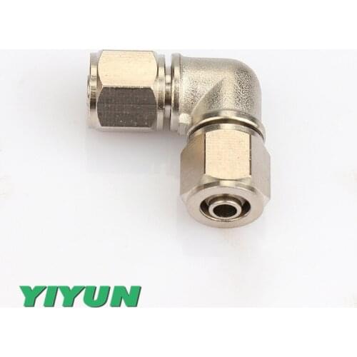 Brass L-shaped curved right angle quick-twist joint PV4/PV6/PV8/PV10/PV12/PV14/PV16