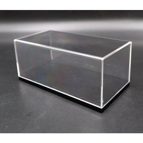 Model Car Acrylic Case Display box Transparent Dustproof with Black Base 1/64 1/43 1/32 1/18 1/24