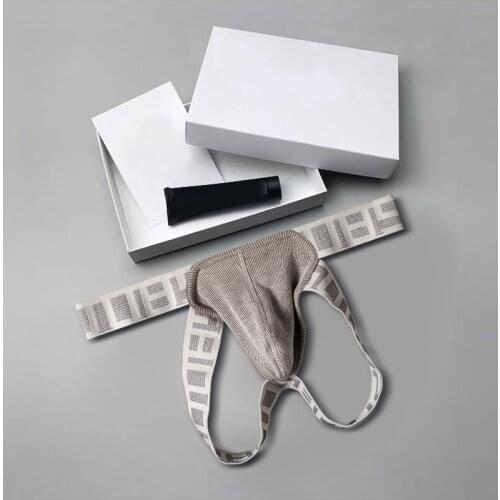 Gay Underwear Men Jockstrap Sexy Thongs Man Cotton Mens Thong Low Waist Bikini Sissy Panties Breathable Cueca Tanga