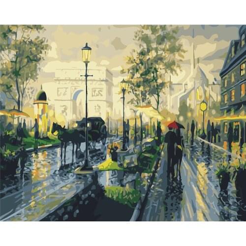 Hemiplegia Love Painting By Numbers For Adults Heart Balloon Landscape Diy Oil Paints Handpainted Home Decoration Wall Artcraft