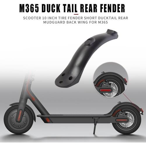 Upgraded Splash Fender Short Ducktail for Xiaomi M365/M187/Pro Scooter Rear Mudguard Back Wing for Xiaomi M365 Scooter Accessory