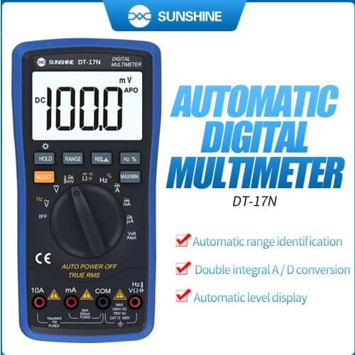 Origanal Sunshine Auto Mulitmeter DT-17N High Precision Digital Display AC DC Voltage and Current Resistance Measurement