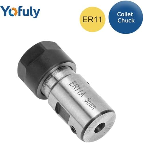 ER11 Collet Chuck Motor Shaft Extension Rod Spindle Lathe Tools Holder Inner 5MM Spindle Tools Holder Inner For CNC Milling