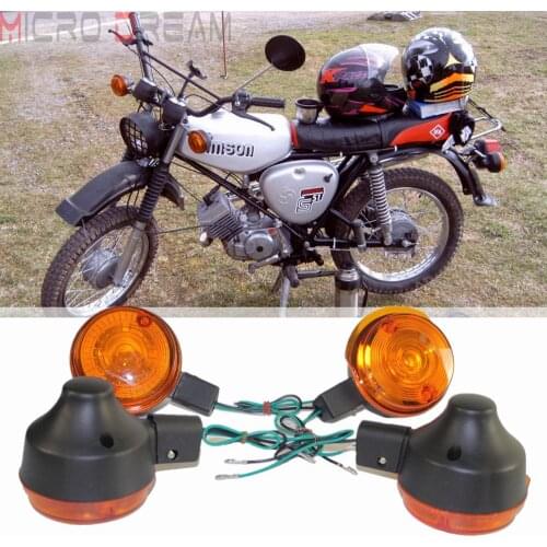 12V Motorcycle Front Indicator Lamp Rear Turn Signal Light Blinker 4pcs Flasher Lights For Simson S50 S51 S70