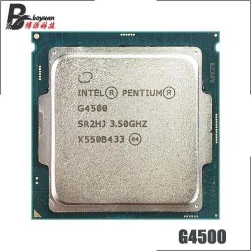 Intel Celeron G4500 3.5 GHz Dual-Core Dual-Thread 51W CPU Processor LGA 1151