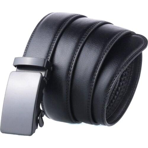 Belt Men Top Quality Luxury Leather Belts For Men,Strap Male Metal Automatic Buckle
