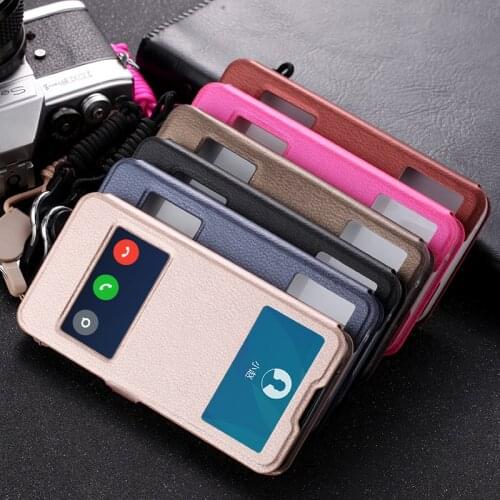 Luxury Flip Leather Case For Xiaomi Mi Mix 2 2S Mix 3 Max 2 Mi Max 3 Pro Cover With View Window And Stand Case