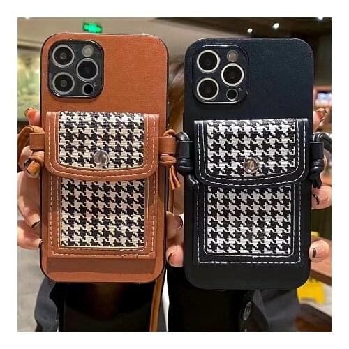 Phone Bag Case for Iphone 11 12 Pro Max XR X XS Max 6s 7 8 plus MiNi SE 2020 Phone Cover Holder Strap Chain for girls women men