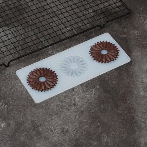 Silicone Chocolate Molds Ice crystal Shape Non-stick Ice Moulds Cake Mould Bakeware Kitchen Baking Tools Decoration