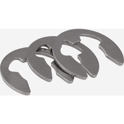304 Stainless Steel E Clip Circlip Retaining Ring Washer for Shaft Fastener M1.5 M2 M2.5 M3 M3.5 M4 M5-M15