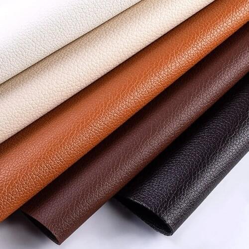 20X15CM New PU Artificial Leather Fabric Soft Faux Leather For Sewing Bag Clothing Sofa Car DIY Handmade Material Solid Color