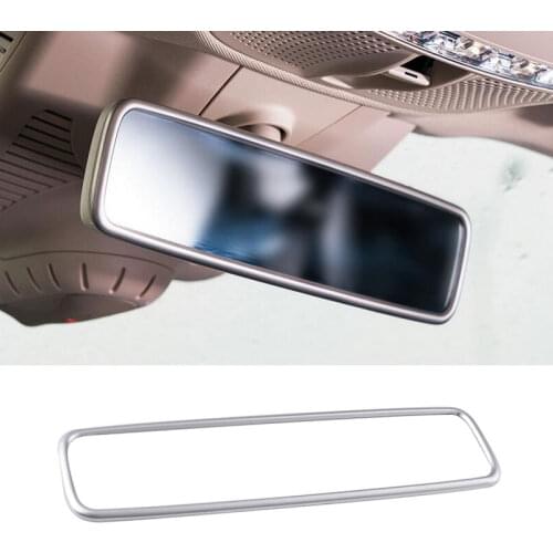 Stainless Steel Interior Rearview Mirror Frame Cover Trim Accessories For Mercedes Benz W213 E Class 2016 2017 Car-styling