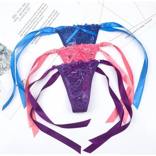 New Fashion 2019 Women Sexy Lace Thongs G-string V-string Panties Knickers Lingerie Underwear Fine