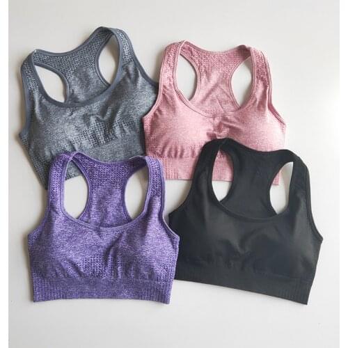Women Seamless Fitness Sport Bra Running Workout Yoga Bra Female Sports Workout Gym Clothing Top Sports bras